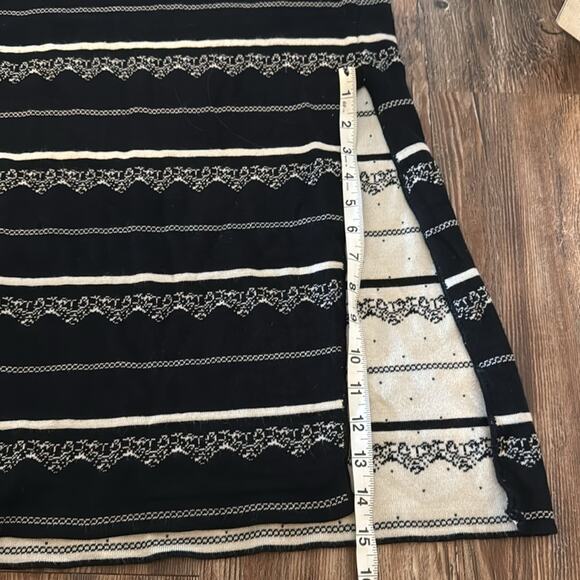 Free people irreplaceable black&white pencil skirt size S - Picture 10 of 11